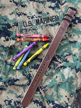 Load image into Gallery viewer, Zulu Strap - Horween Chromexcel - Natural- Eagle, Globe and Anchor