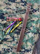 Load image into Gallery viewer, Zulu Strap - Horween Chromexcel - Natural- Eagle, Globe and Anchor