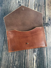 Load image into Gallery viewer, Envelope Clutch - Buck Brown Harness Leather